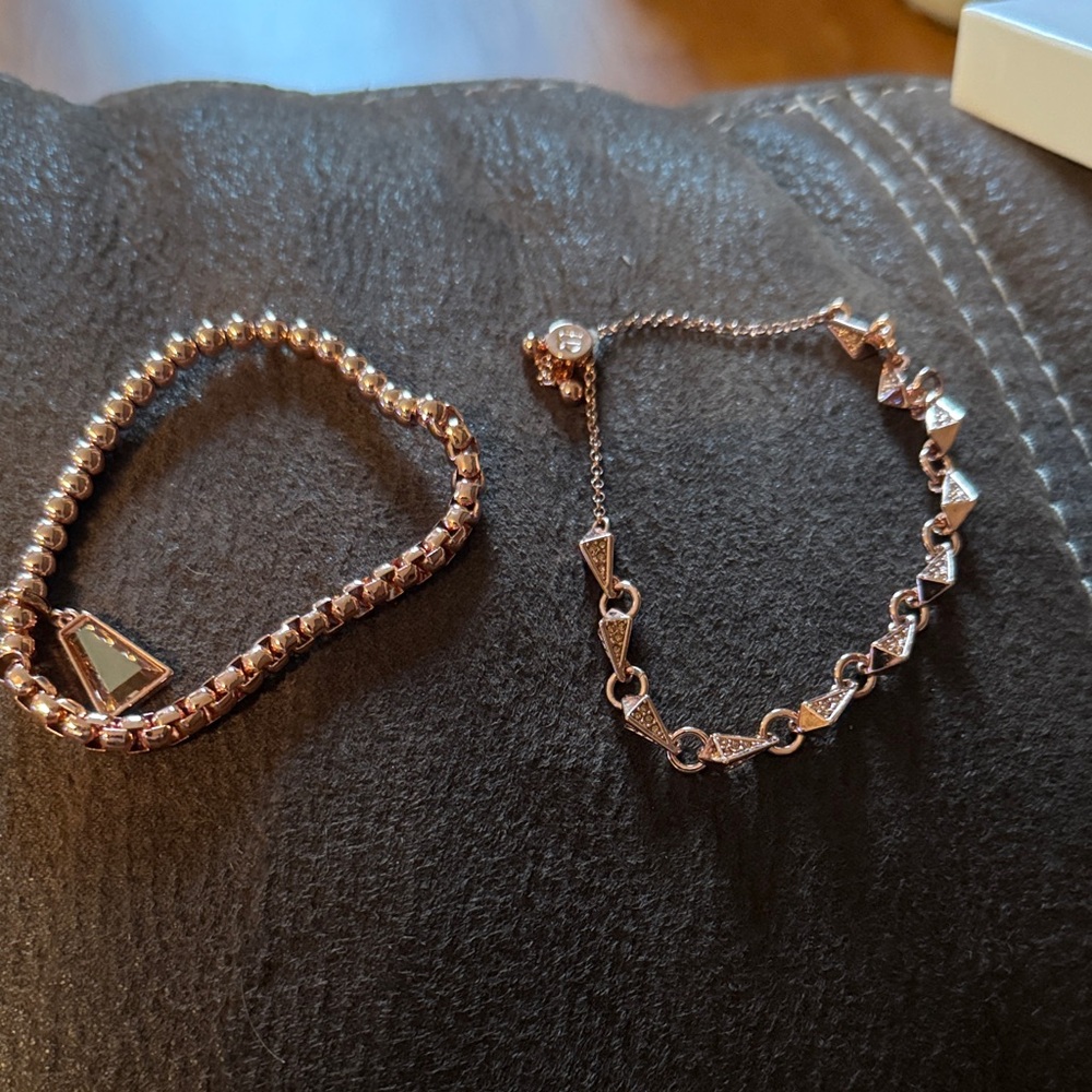 Chic Rose Gold Bracelet Duo